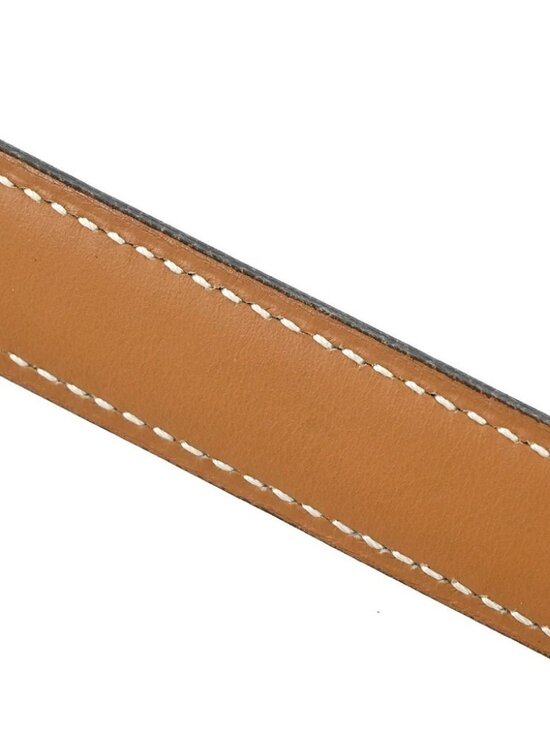 Hermes Black Box Calf Constance Reversible Belt #65 Small Good □B main image 5